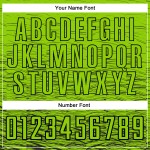 Maillot de football personnalisé vert fluo noir par sublimation Maillot de football personnalisé vert fluo noir par sublimation