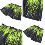 Maillot de football personnalisé vert fluo noir par sublimation Maillot de football personnalisé vert fluo noir par sublimation