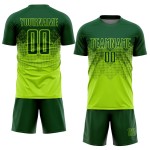 Maillot de football personnalisé vert fluo sublimé Maillot de football personnalisé vert fluo sublimé
